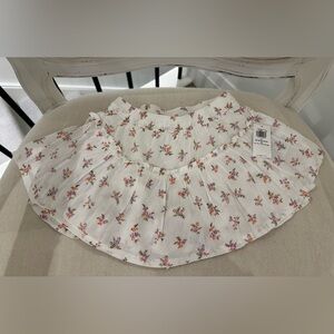 🦢 3T Floral Ruffle Vintage~Like Pattern Toddler Skirt With Skort NWT